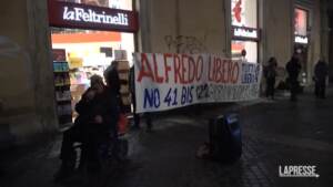 Cospito, protesta degli anarchici in tre piazze di Roma