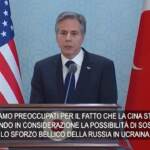 Ucraina, Blinken: “Preoccupati che Cina possa sostenere Russia”