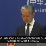 Ucraina, Pechino attacca gli Usa: “Guadagnano denaro da crisi”