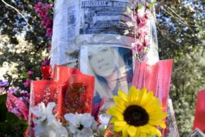 Giardini di Piazza Re di Roma panchina e alberi in ricordo di Pamela Mastropietro uccisa a Macerata