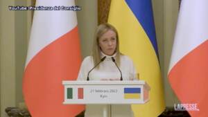 Ucraina, Meloni: “Tutti vogliamo pace, ma dobbiamo intenderci”