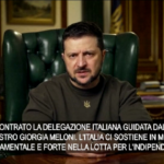 Ucraina, Zelensky: “Sostegno Italia fondamentale”