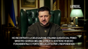 Ucraina, Zelensky: “Sostegno Italia fondamentale”