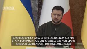 Ucraina, Zelensky: “A Berlusconi nessuno ha mai bombardato la casa”