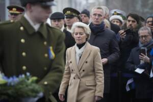 Ursula von der Leyen a Tallin per anniversario repubblica Estonia
