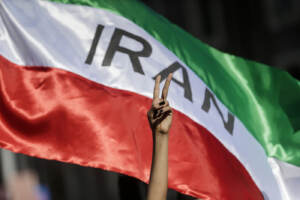 Manifestazione degli studenti iraniani per i diritti umani in Iran