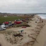 Migranti, la spiaggia di Steccato di Cutro ripresa dal drone