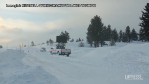 Usa, tempesta di neve in California: abitanti chiusi in casa