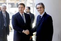 Milano, Forum Eusalp a Palazzo Lombardia alla presenza del Presidente del Consiglio Giuseppe Conte