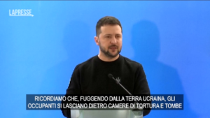 Ucraina, Zelensky: “Migliaia di vittime civili causate dai russi”