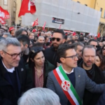 Firenze, Schlein con Landini al corteo antifascista