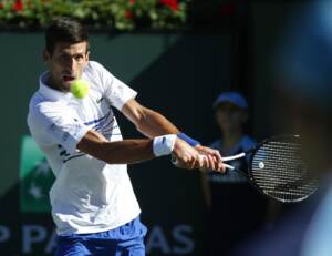 Novak Djokovic nel torneo di Indian Wells del 2019