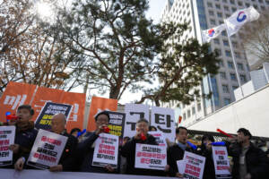 Proteste in Corea contro il piano di indennizzi per le vittime del militarismo giapponese