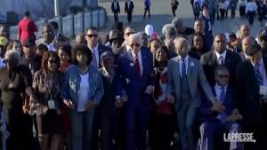 Usa, Joe Biden marcia sul ponte di Selma