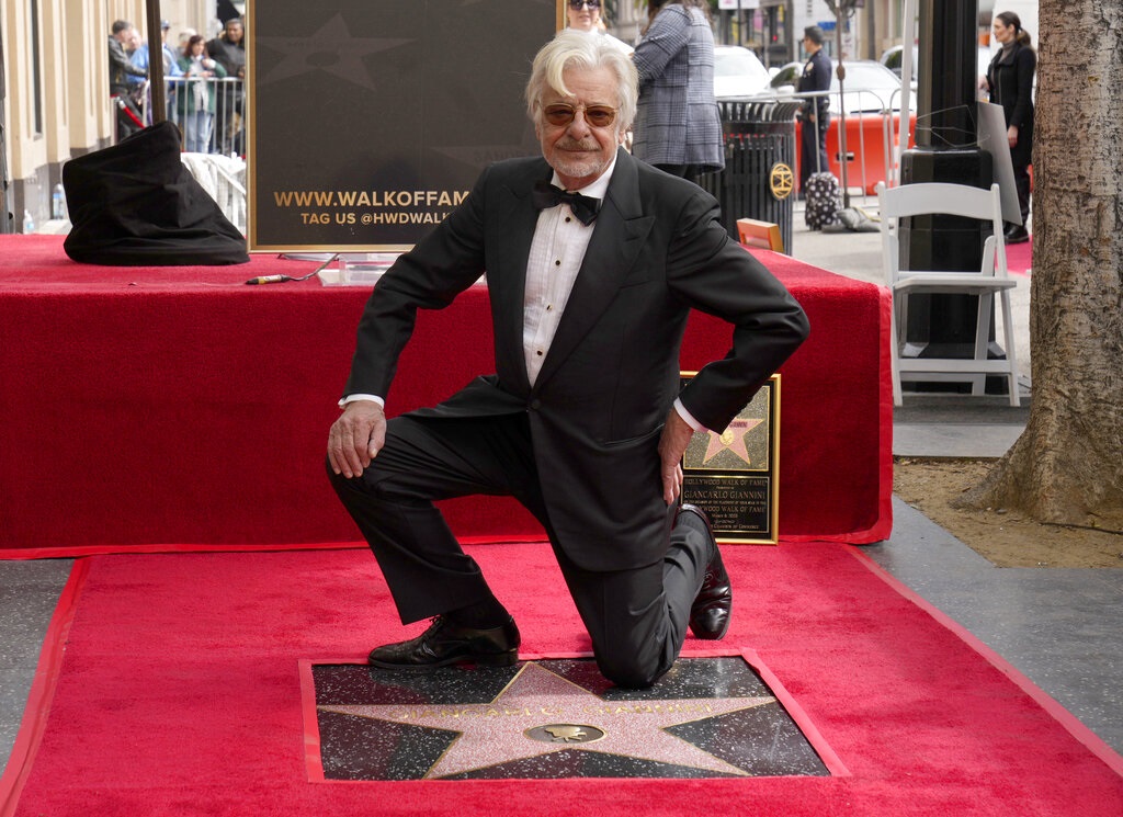 Cinema, stella per Giancarlo Giannini a Hollywood