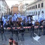 Comunità israeliana in piazza a Roma contro Netanyahu