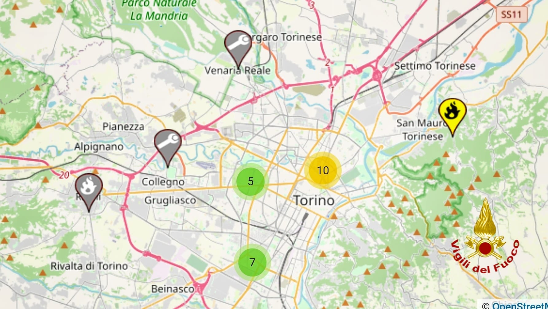 Maltempo, forte vento a Torino: decine di interventi Maltempo, forte vento a Torino: decine di interventi