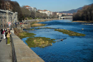Torino, Siccità sul fiume Po
