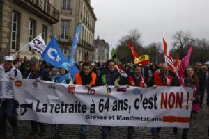 Francia - Manifestazione di protesta per la riforma delle pensioni