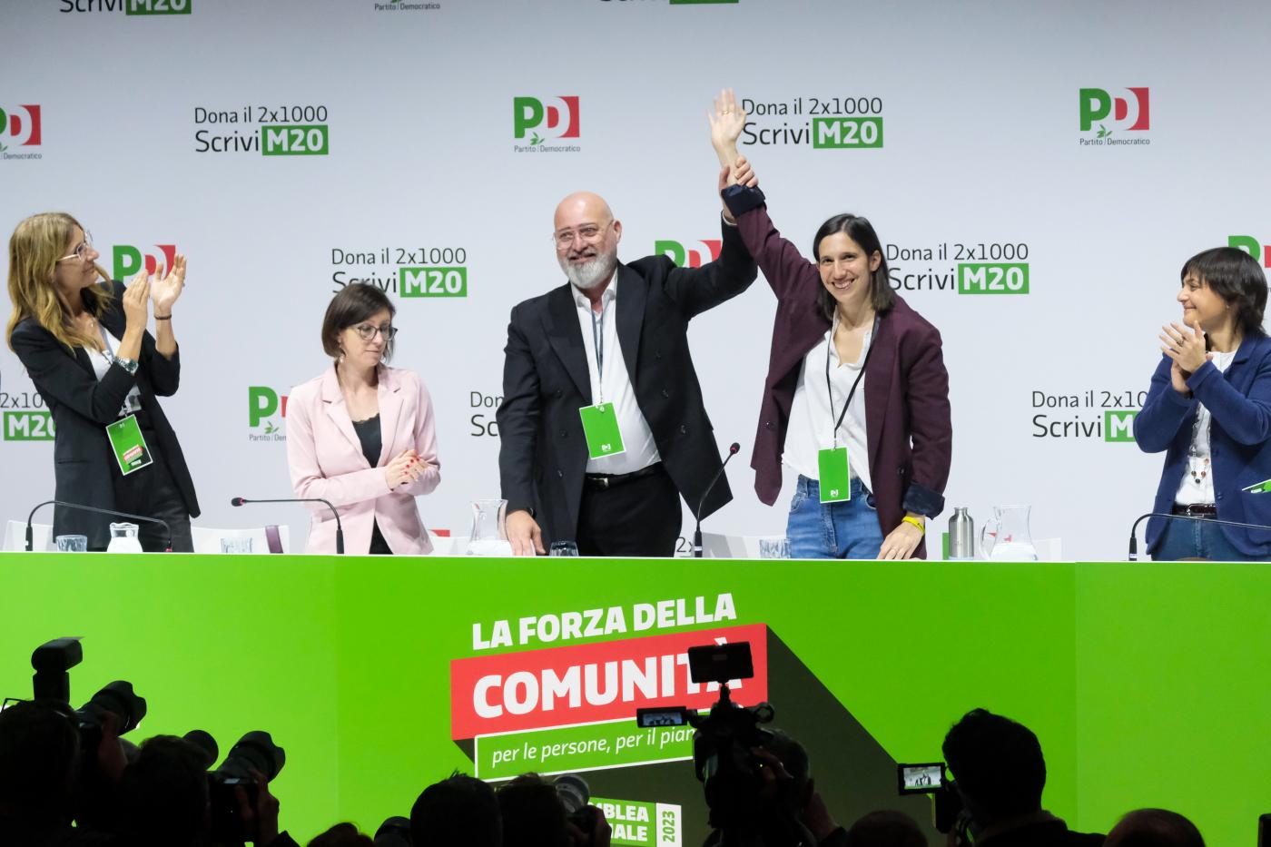 Pd, inizia l’era Schlein: Bonaccini presidente