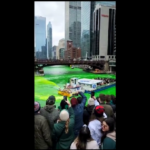 San Patrizio, a Chicago il fiume si colora di verde