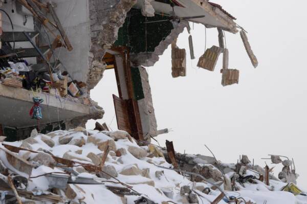 Amatrice sotto la neve