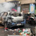 Napoli-Eintracht, scontri in centro tra tifosi e polizia