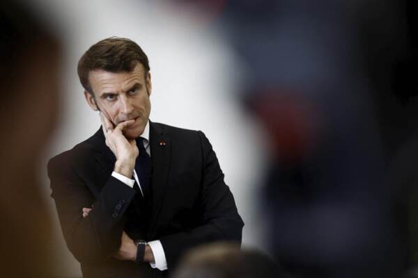 French President Macron visits a school on the theme of preventive medicine in Jarnac