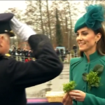 San Patrizio, Kate Middleton festeggia con le guardie irlandesi