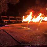 Roma, 22 scuolabus a fuoco sulla Ostiense