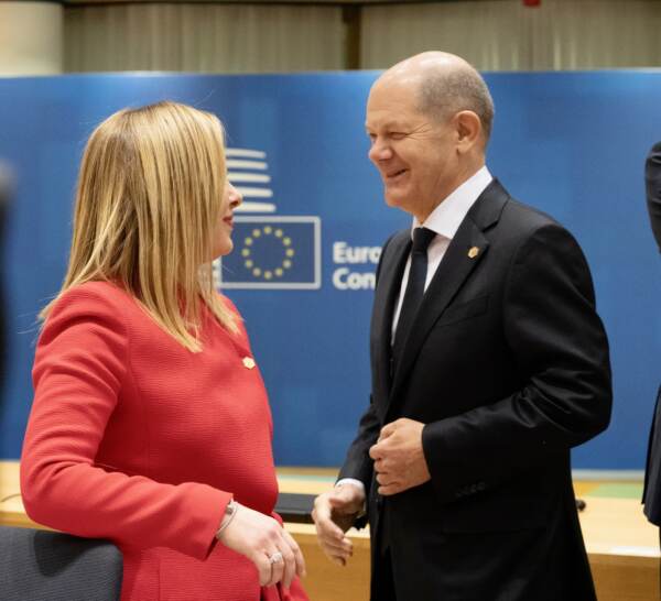 Giorgia Meloni al Summit EU a Bruxelles
