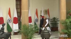 India, visita del premier giapponese Fumio Kishida
