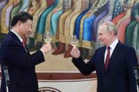 Incontro tra il presidente russo Vladimir Putin e il presidente cinese Xi Jinping al Cremlino