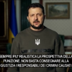 Zelensky: “Ogni giorno più vicini a tribunale speciale per Russia”
