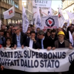 Esodati Superbonus in corteo a Roma: “Le aziende falliscono”