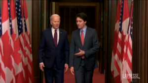 Canada, Trudeau accoglie Biden