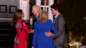 Canada, il primo ministro Trudeau accoglie Joe Biden