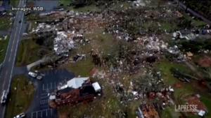 Tornado in Georgia, danneggiati oltre 100 edifici