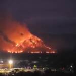 Thailandia, vasto incendio nei boschi di Nakhon Nayok