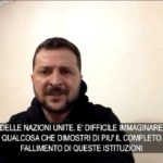 Ucraina, Zelensky: “Presidenza russa Onu è fallimento istituzione”