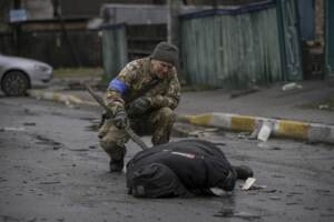 Guerra Russia Ucraina - Bucha Anniversario, galleria fotografica - immagini forti