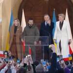 Duda accoglie Zelensky in Polonia: “Noi sostenitori di Kiev”