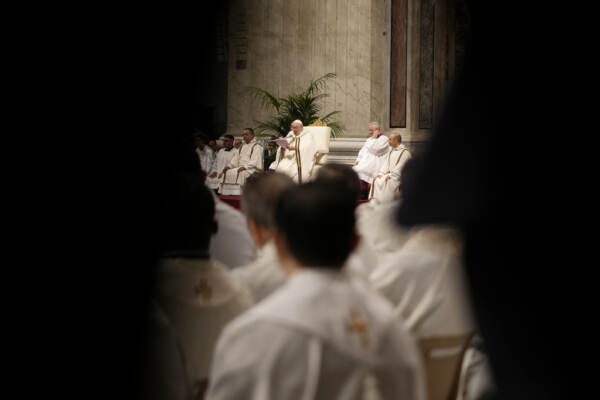 Papa Francesco e la lavanda dei piedi al carcere di Casal del Marmo