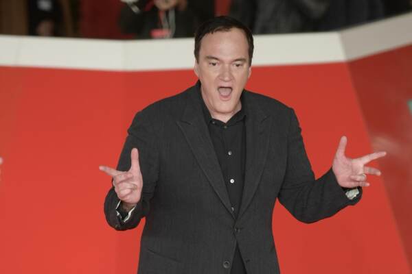 Quentin Tarantino red carpet al Festival del cinema di Roma