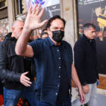Quentin Tarantino a Milano sul red carpet, un film su Berlusconi? “We’ll see”