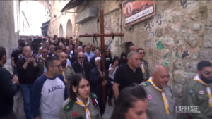 Israele, a Gerusalemme si celebra la Via Crucis
