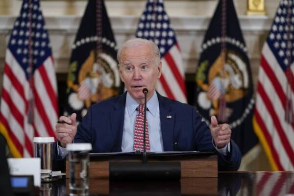 Il Presidente Joe Biden durante una conferenza alla Casa Bianca