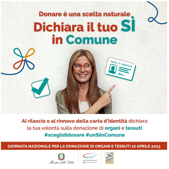 Trapianti, nel 2022 quasi 2 mln di nuovi donatori