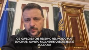 Ucraina, Zelensky: “Video decapitazione mostra cosa è la Russia”
