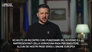 Ucraina, Zelensky: “Adesione a Ue è obiettivo raggiungibile”